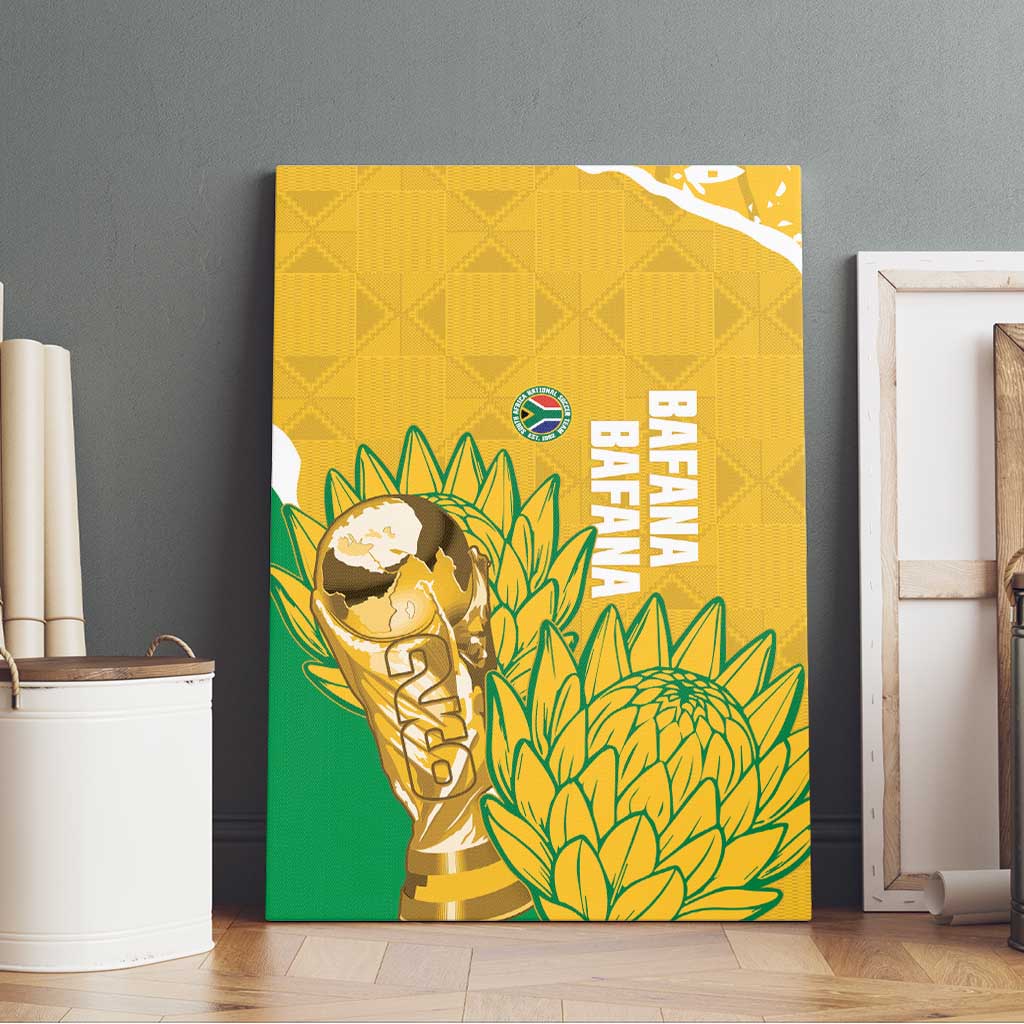 South Africa Soccer Canvas Wall Art 2026 Bafana Bafana Go Boys Protea - African Pride