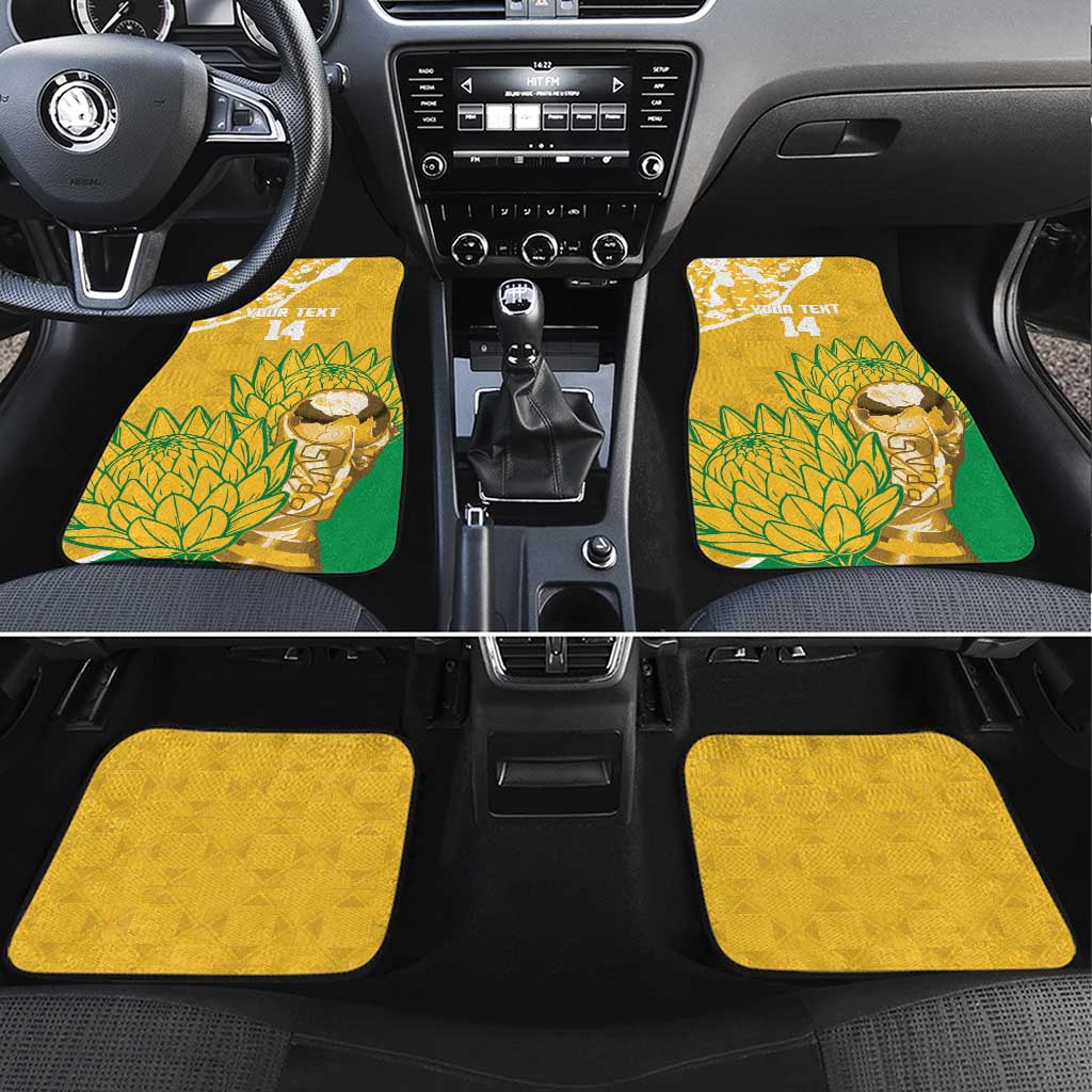 Custom South Africa Soccer Car Mats 2026 Bafana Bafana Go Boys Protea - African Pride