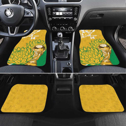 Custom South Africa Soccer Car Mats 2026 Bafana Bafana Go Boys Protea - African Pride