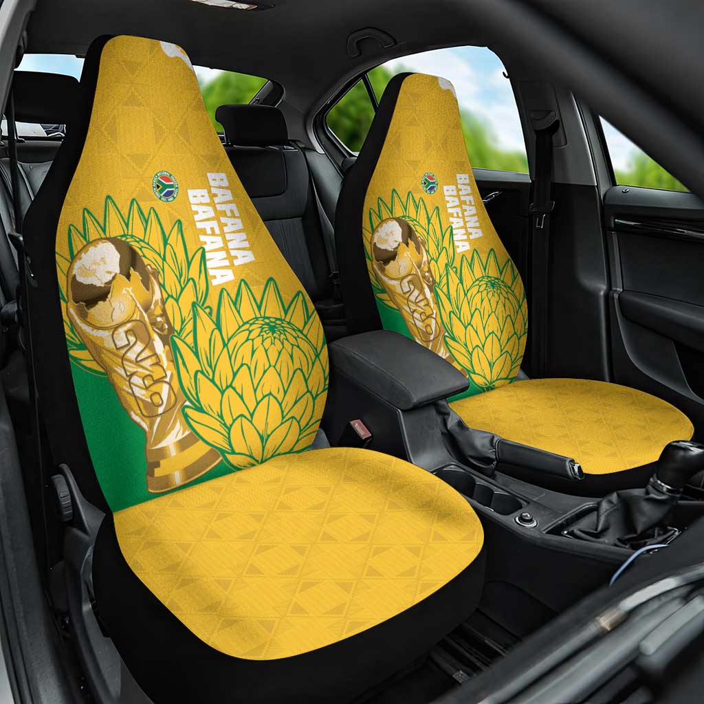 South Africa Soccer Car Seat Cover 2026 Bafana Bafana Go Boys Protea - African Pride