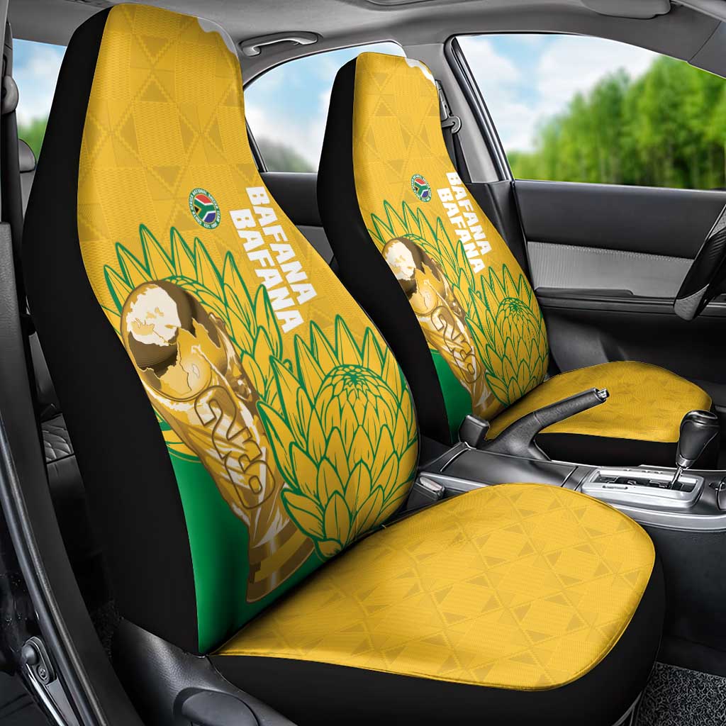 South Africa Soccer Car Seat Cover 2026 Bafana Bafana Go Boys Protea - African Pride