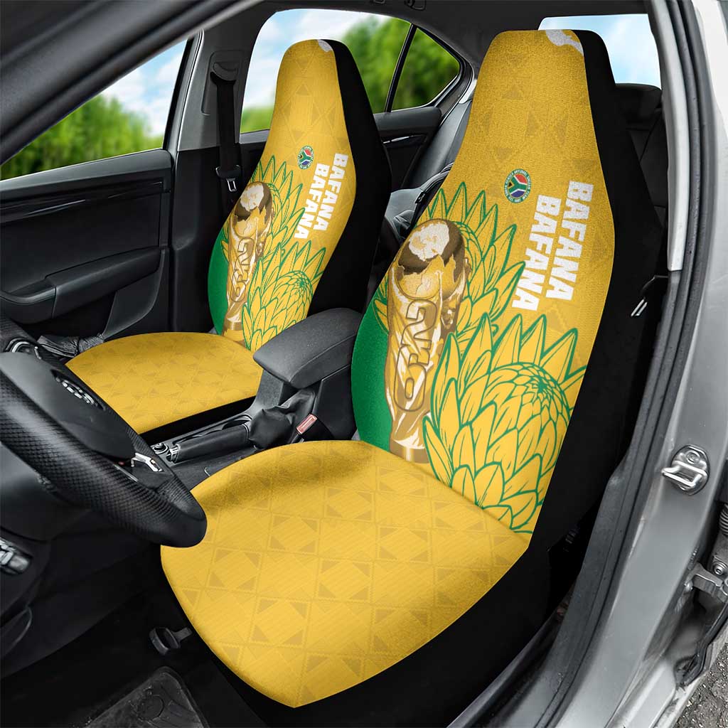 South Africa Soccer Car Seat Cover 2026 Bafana Bafana Go Boys Protea - African Pride