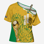 Custom South Africa Soccer Cross Shoulder Shirt 2026 Bafana Bafana Go Boys Protea - African Pride