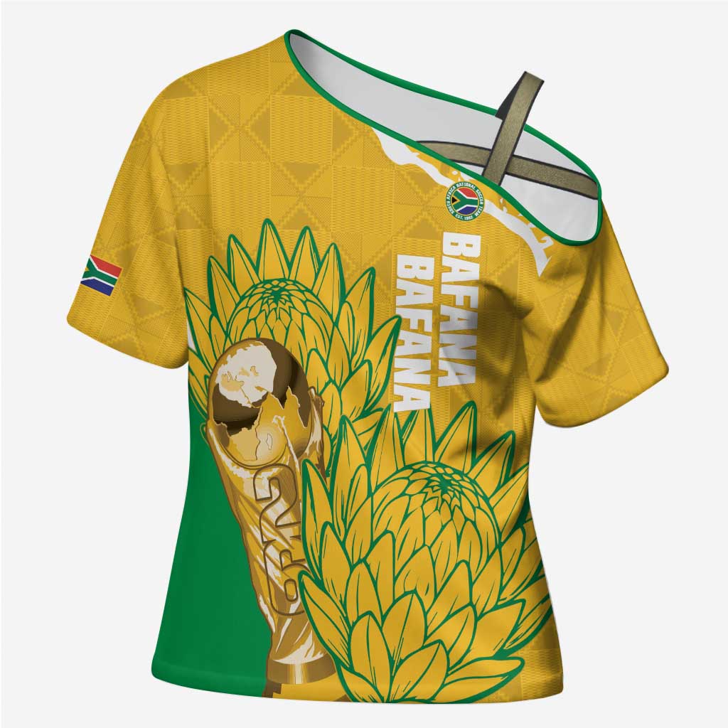 Custom South Africa Soccer Cross Shoulder Shirt 2026 Bafana Bafana Go Boys Protea - African Pride