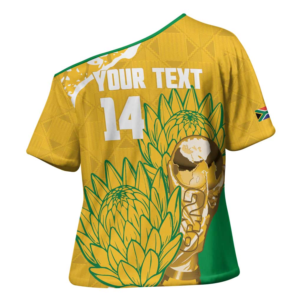 Custom South Africa Soccer Cross Shoulder Shirt 2026 Bafana Bafana Go Boys Protea - African Pride