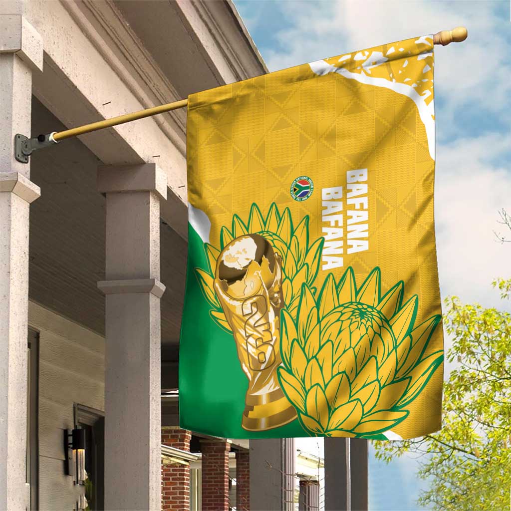 South Africa Soccer Garden Flag 2026 Bafana Bafana Go Boys Protea - African Pride