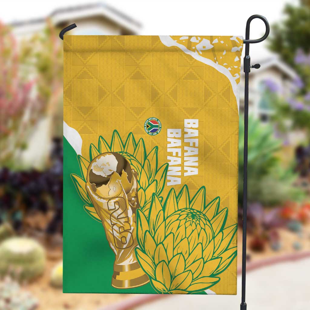 South Africa Soccer Garden Flag 2026 Bafana Bafana Go Boys Protea - African Pride