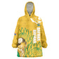 Custom South Africa Soccer Kid Wearable Blanket Hoodie 2026 Bafana Bafana Go Boys Protea - African Pride