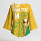 Custom South Africa Soccer Kimono Sleeve Blouse 2026 Bafana Bafana Go Boys Protea - African Pride