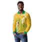 Custom South Africa Soccer Long Sleeve Polo Shirt 2026 Bafana Bafana Go Boys Protea - African Pride