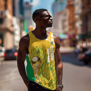 Custom South Africa Soccer Men Tank Top 2026 Bafana Bafana Go Boys Protea - African Pride