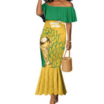 Custom South Africa Soccer Mermaid Dress 2026 Bafana Bafana Go Boys Protea - African Pride