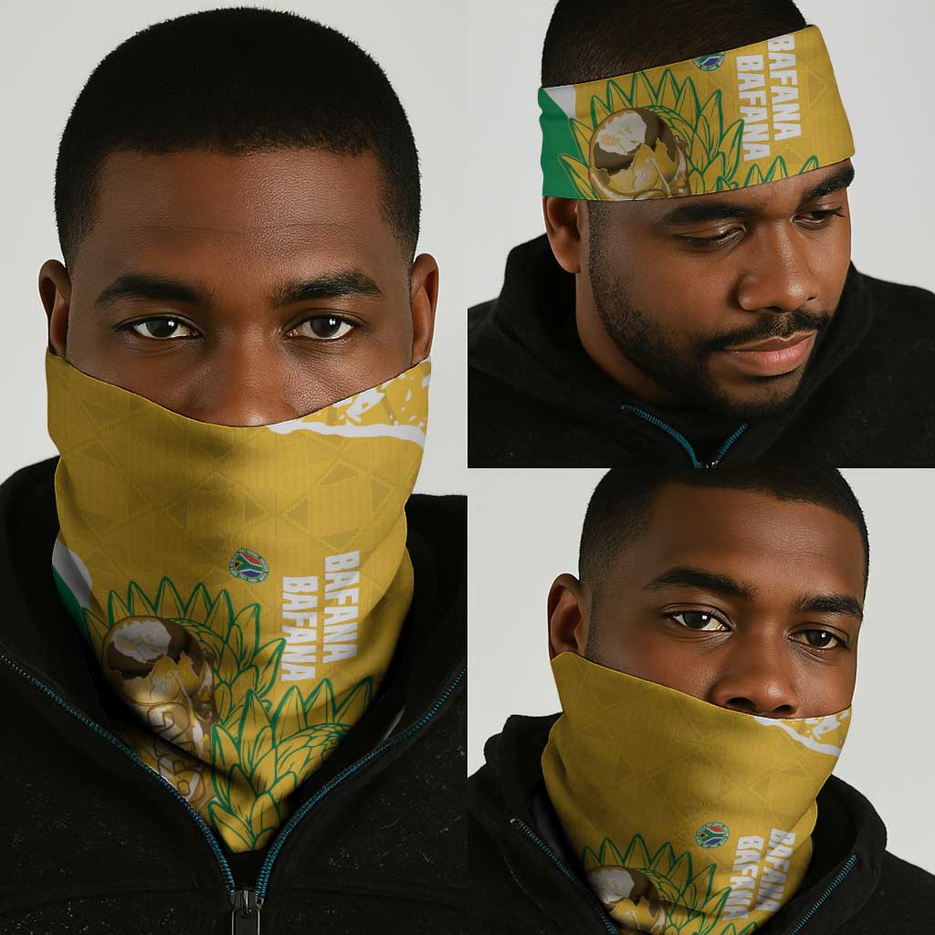 South Africa Soccer Neck Gaiter 2026 Bafana Bafana Go Boys Protea - African Pride