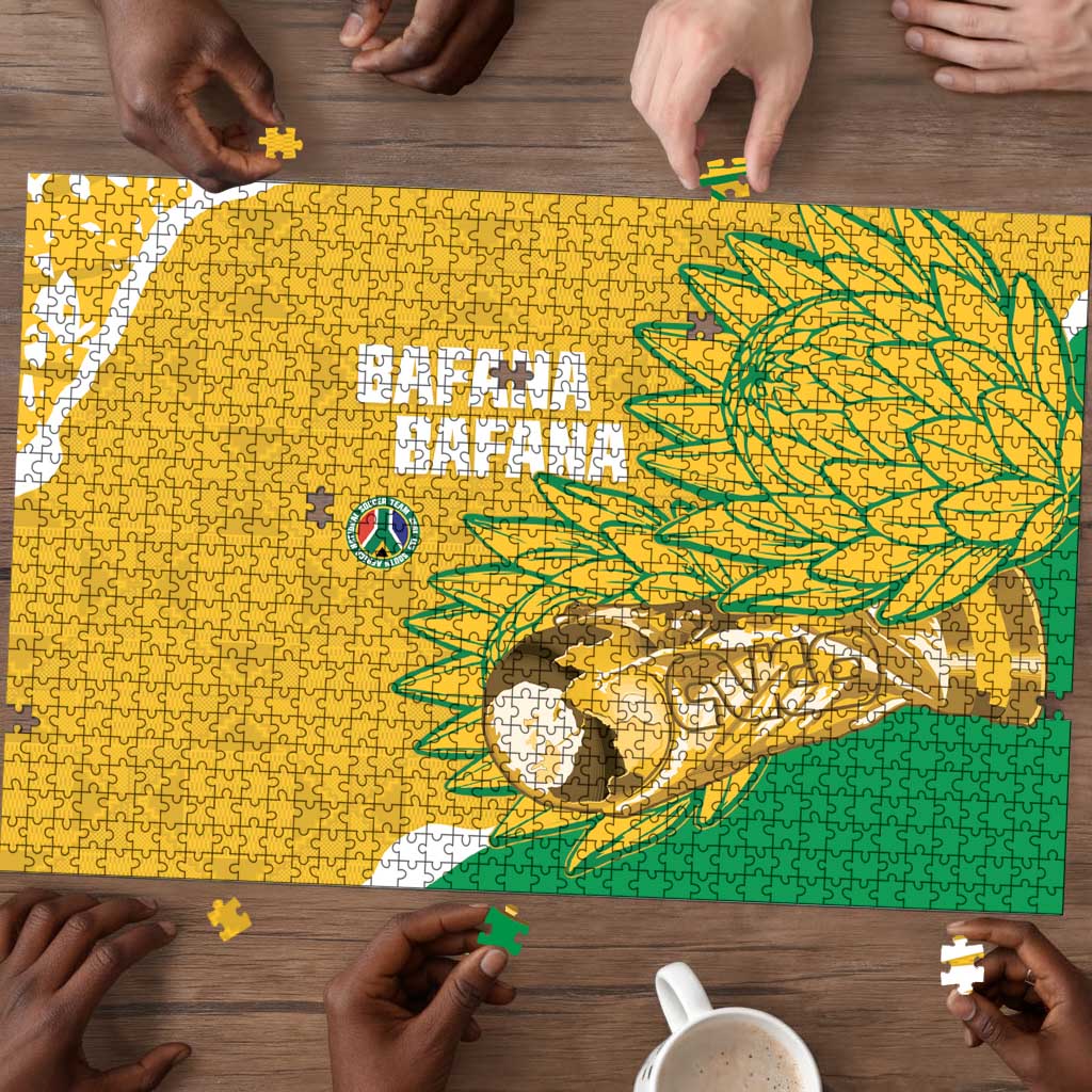 South Africa Soccer Puzzle 2026 Bafana Bafana Go Boys Protea - African Pride
