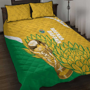 South Africa Soccer Quilt Bed Set 2026 Bafana Bafana Go Boys Protea - African Pride