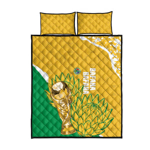 South Africa Soccer Quilt Bed Set 2026 Bafana Bafana Go Boys Protea - African Pride