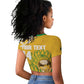 Custom South Africa Soccer Raglan Cropped T shirt 2026 Bafana Bafana Go Boys Protea LT14