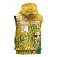 Custom South Africa Soccer Sleeveless Zip Hoodie 2026 Bafana Bafana Go Boys Protea - African Pride