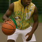 Custom South Africa Soccer Sleeveless Zip Hoodie 2026 Bafana Bafana Go Boys Protea - African Pride