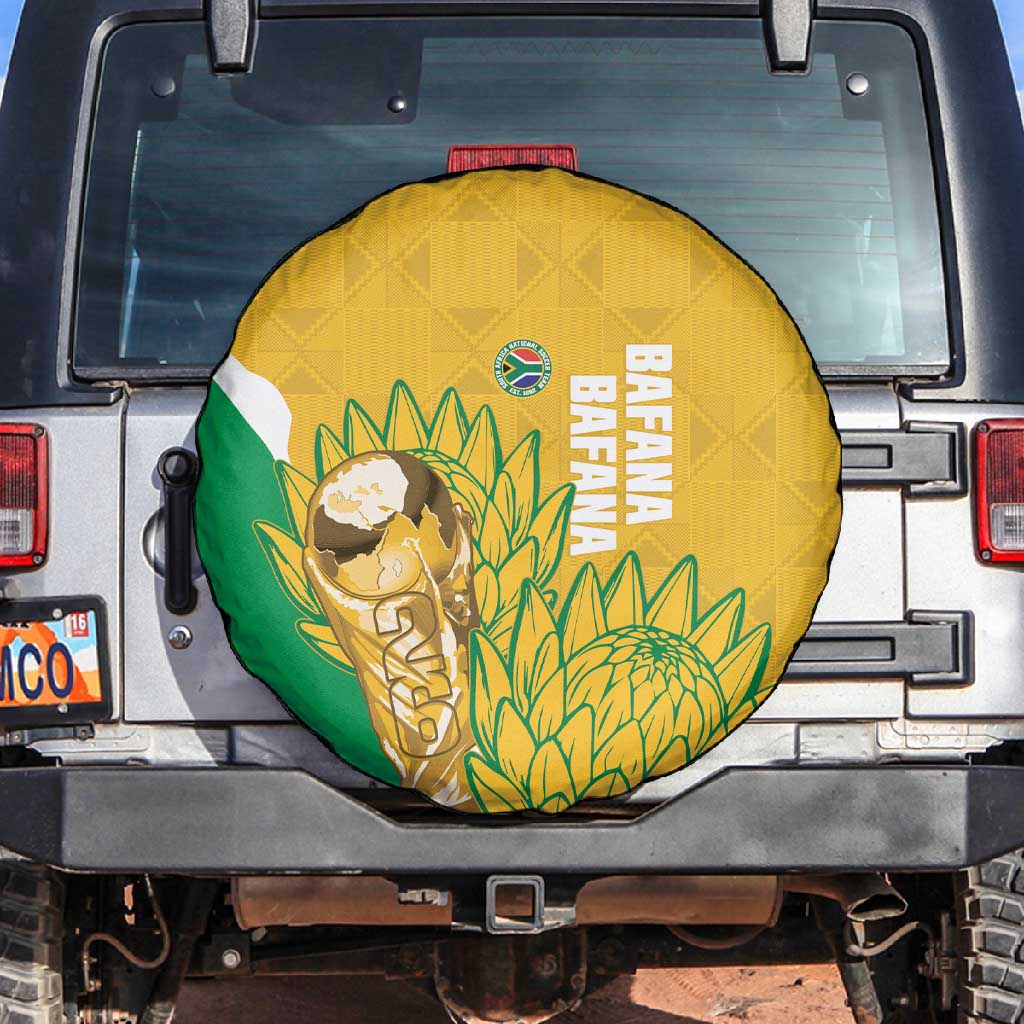 South Africa Soccer Spare Tire Cover 2026 Bafana Bafana Go Boys Protea - African Pride