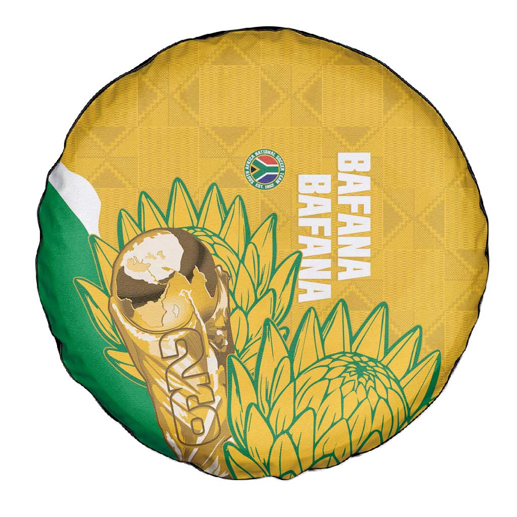 South Africa Soccer Spare Tire Cover 2026 Bafana Bafana Go Boys Protea - African Pride
