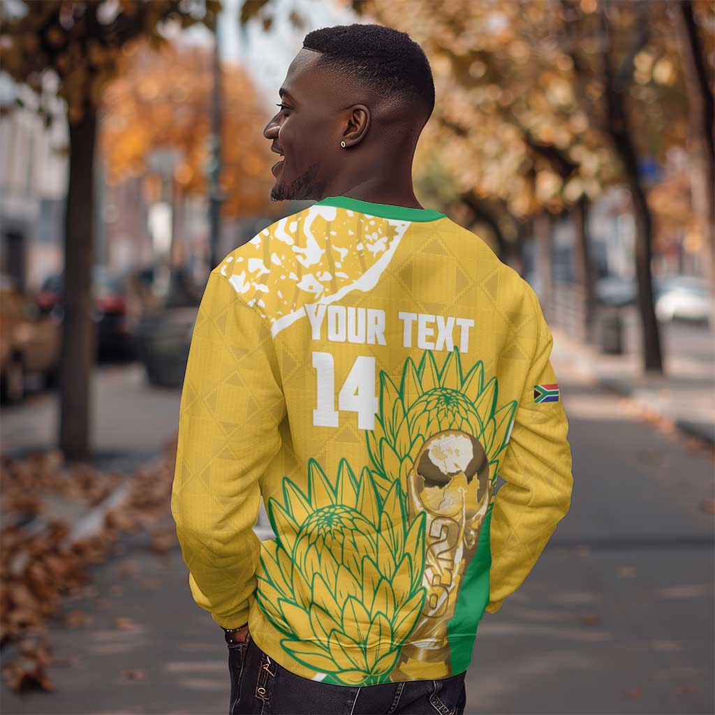 Custom South Africa Soccer Sweatshirt 2026 Bafana Bafana Go Boys Protea - African Pride