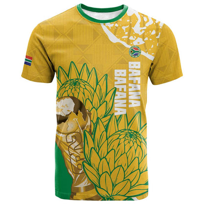 Custom South Africa Soccer T shirt 2026 Bafana Bafana Go Boys Protea LT14
