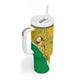 Custom South Africa Soccer Tumbler With Handle 2026 Bafana Bafana Go Boys Protea - African Pride
