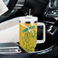 Custom South Africa Soccer Tumbler With Handle 2026 Bafana Bafana Go Boys Protea - African Pride
