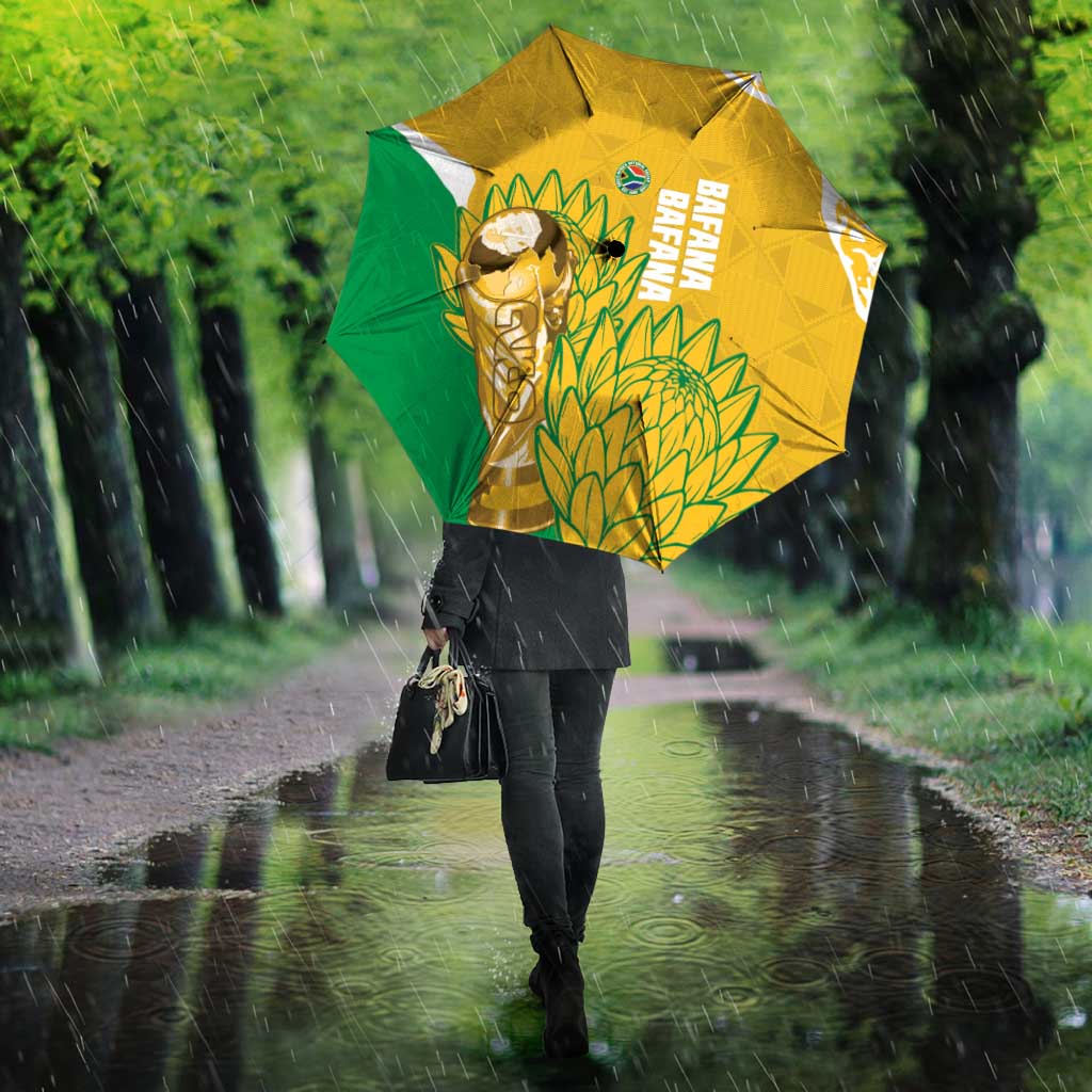 South Africa Soccer Umbrella 2026 Bafana Bafana Go Boys Protea - African Pride