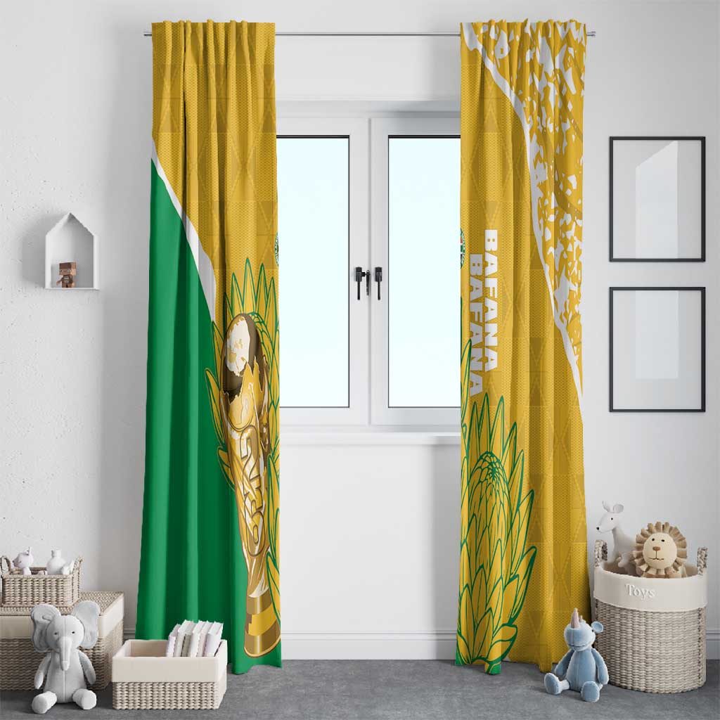 South Africa Soccer Window Curtain 2026 Bafana Bafana Go Boys Protea - African Pride
