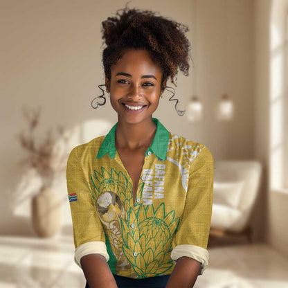 Custom South Africa Soccer Women Casual Shirt 2026 Bafana Bafana Go Boys Protea - African Pride