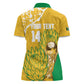 Custom South Africa Soccer Women Polo Shirt 2026 Bafana Bafana Go Boys Protea LT14