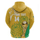 Custom South Africa Soccer Zip Hoodie 2026 Bafana Bafana Go Boys Protea - African Pride