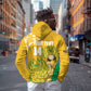 Custom South Africa Soccer Zip Hoodie 2026 Bafana Bafana Go Boys Protea - African Pride