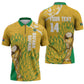 Custom South Africa Soccer Zipper Polo Shirt 2026 Bafana Bafana Go Boys Protea - African Pride