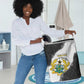 Custom Ghana Football Laundry Basket 2026 Go Black Stars Black Adinkra Pattern - African Pride