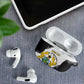 Custom Ghana Football AirPods Case 2026 Go Black Stars Black Adinkra Pattern - African Pride