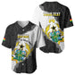 Custom Ghana Football Baseball Jersey 2026 Go Black Stars Black Adinkra Pattern LT14