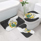 Custom Ghana Football Bathroom Set 2026 Go Black Stars Black Adinkra Pattern - African Pride