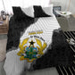 Custom Ghana Football Bedding Set 2026 Go Black Stars Black Adinkra Pattern - African Pride