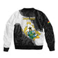 Custom Ghana Football Bomber Jacket 2026 Go Black Stars Black Adinkra Pattern - African Pride
