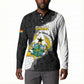 Custom Ghana Football Button Sweatshirt 2026 Go Black Stars Black Adinkra Pattern
