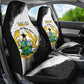 Custom Ghana Football Car Seat Cover 2026 Go Black Stars Black Adinkra Pattern - African Pride