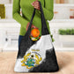 Custom Ghana Football Grocery Bag 2026 Go Black Stars Black Adinkra Pattern - African Pride