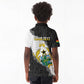 Custom Ghana Football Kid Polo Shirt 2026 Go Black Stars Black Adinkra Pattern LT14