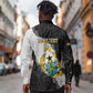 Custom Ghana Football Long Sleeve Button Shirt 2026 Go Black Stars Black Adinkra Pattern - African Pride