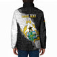 Custom Ghana Football Padded Jacket 2026 Go Black Stars Black Adinkra Pattern - African Pride
