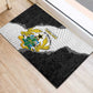 Custom Ghana Football Rubber Doormat 2026 Go Black Stars Black Adinkra Pattern - African Pride