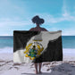 Custom Ghana Football Sarong 2026 Go Black Stars Black Adinkra Pattern - African Pride